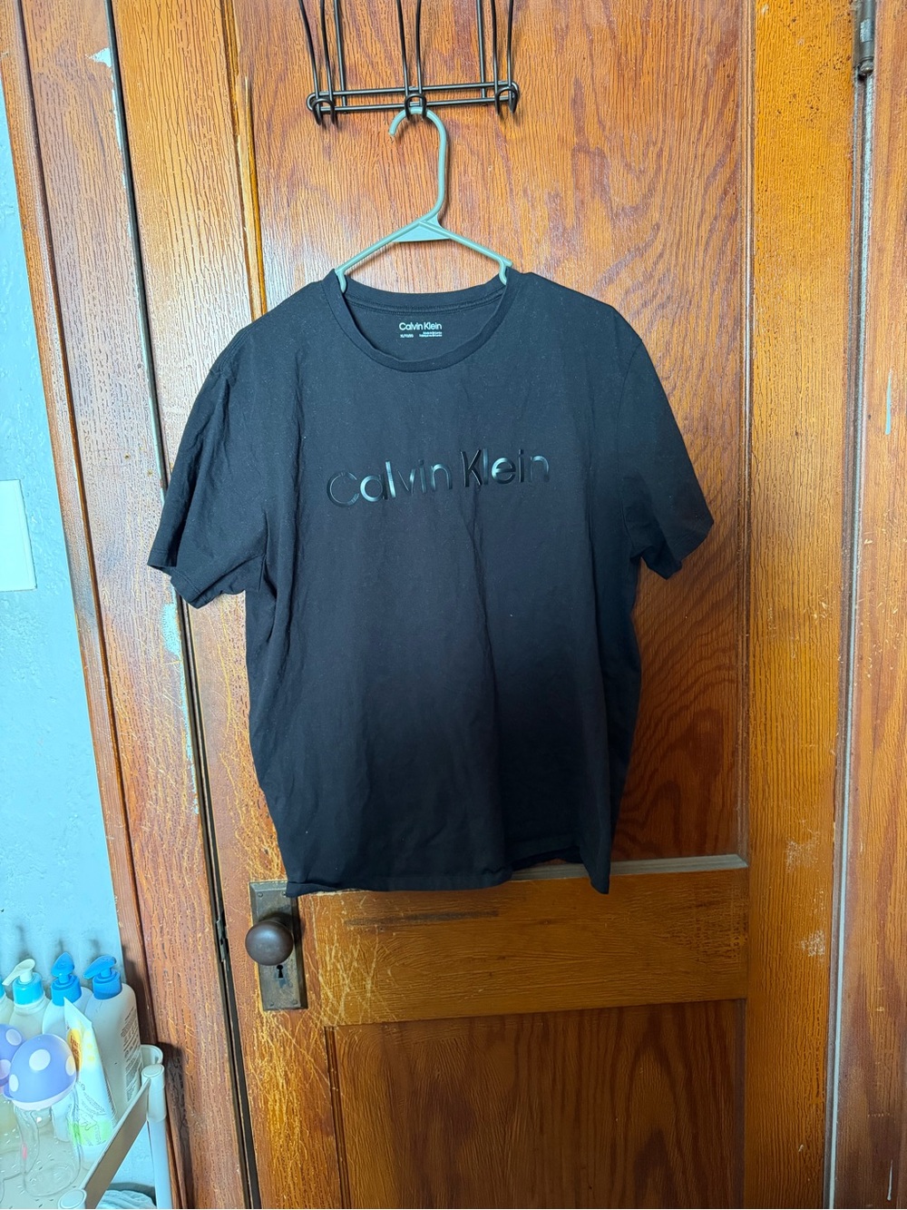 Calvin Klein Black Short-Sleeve Logo Tee